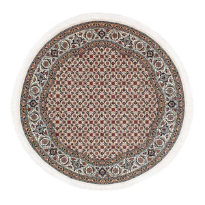 Persisk matta - Tabriz - Royal runt  - 151 x 151 cm - beige