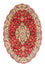 Persisk matta - Tabriz - Royal oval  - 200 x 130 cm - röd
