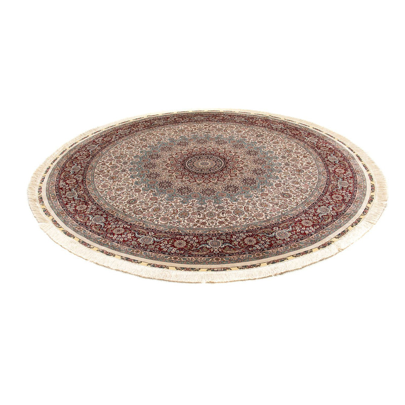 Oriental Carpet - Hereke runt  - 215 x 215 cm - ljusbrun