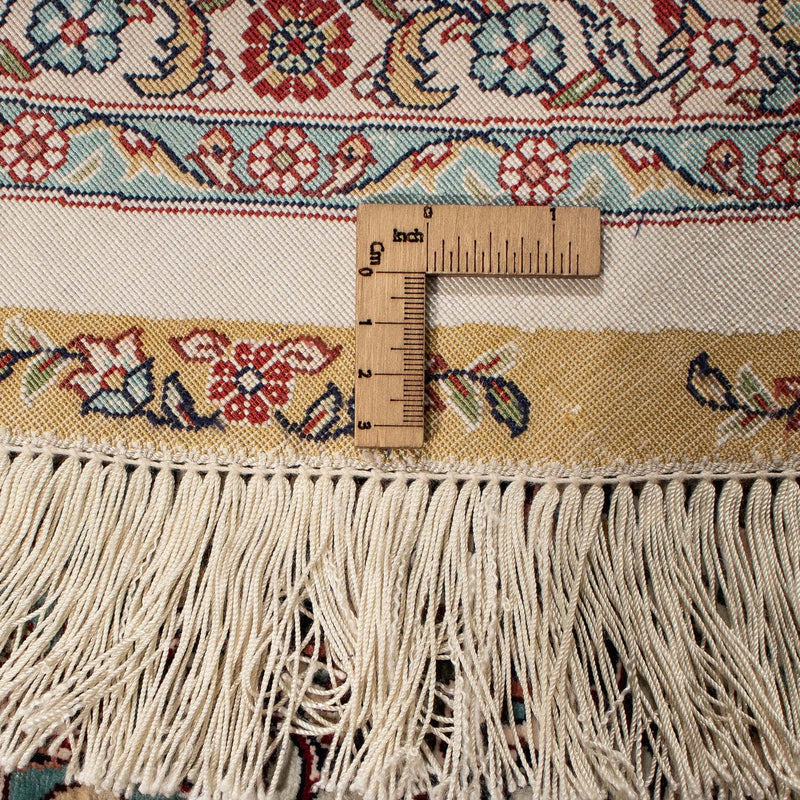 Oriental Carpet - Hereke runt  - 215 x 215 cm - ljusbrun