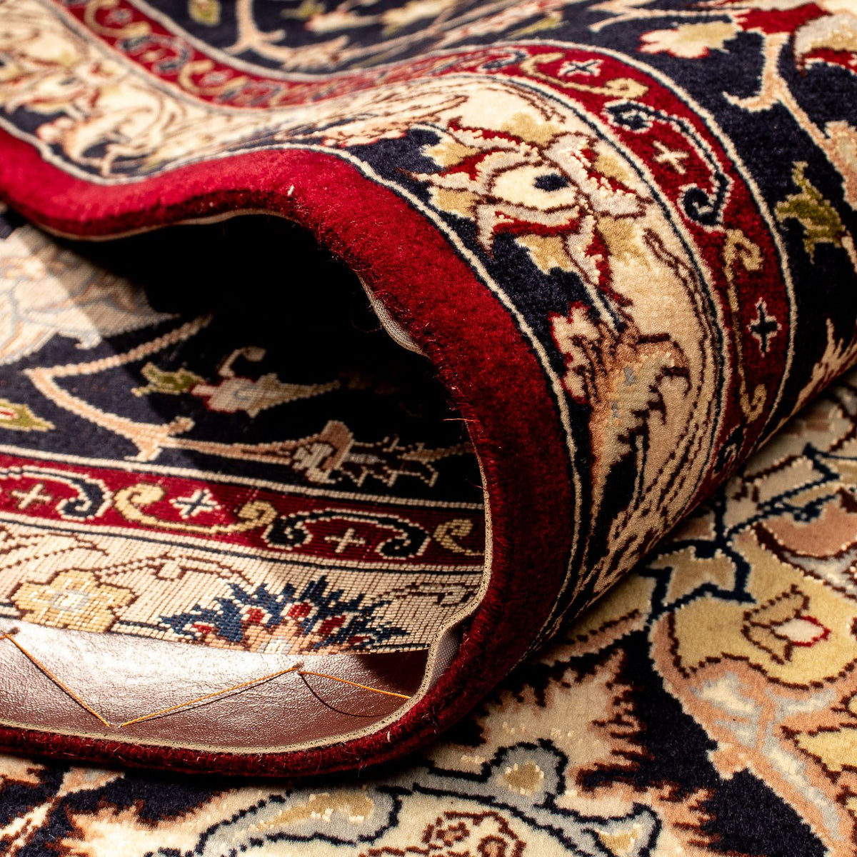 Persisk matta - Tabriz - Royal - 352 x 249 cm - mörkröd