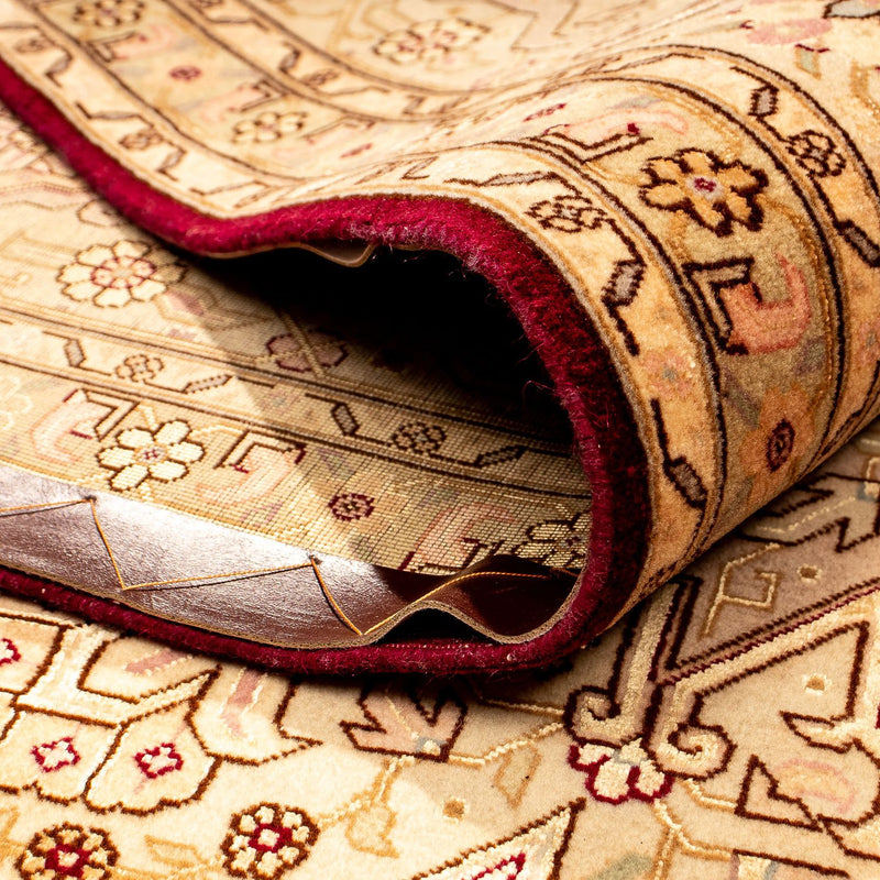 Persisk matta - Tabriz - Royal - 346 x 245 cm - ljusbrun