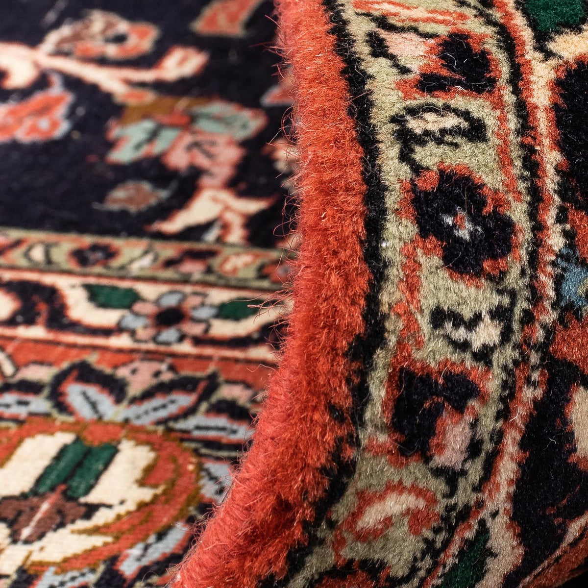 Persisk matta - Bijar - 225 x 166 cm - mörkblå