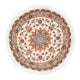 Persisk matta - Tabriz - Royal runt  - 100 x 100 cm - beige