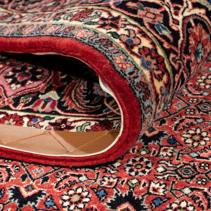 Persisk matta - Bijar - 305 x 203 cm - mörkröd