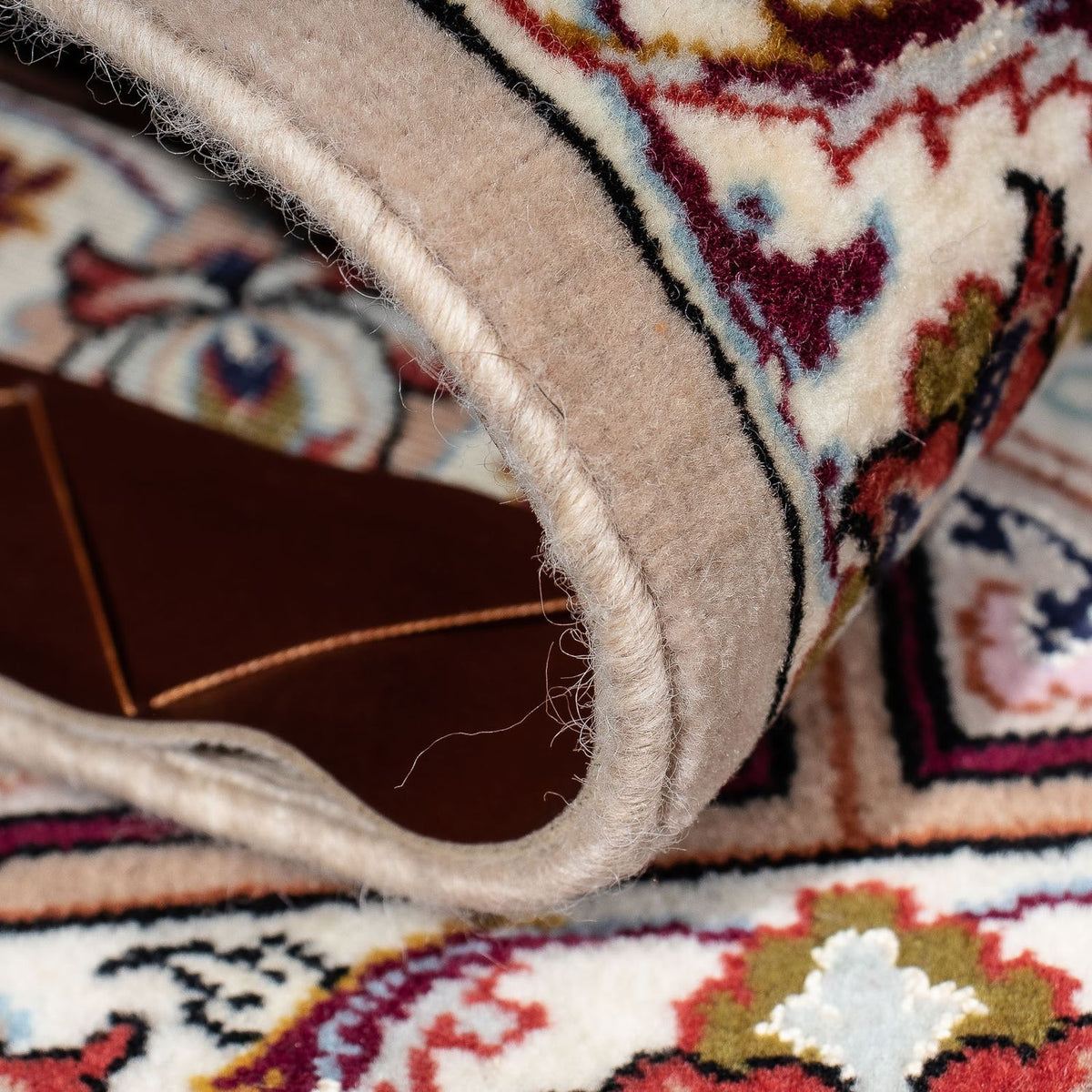 Persisk matta - Isfahan - Premium - 103 x 70 cm - ljusbrun