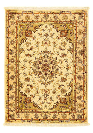 Persisk matta - Tabriz - Royal - 141 x 103 cm - beige