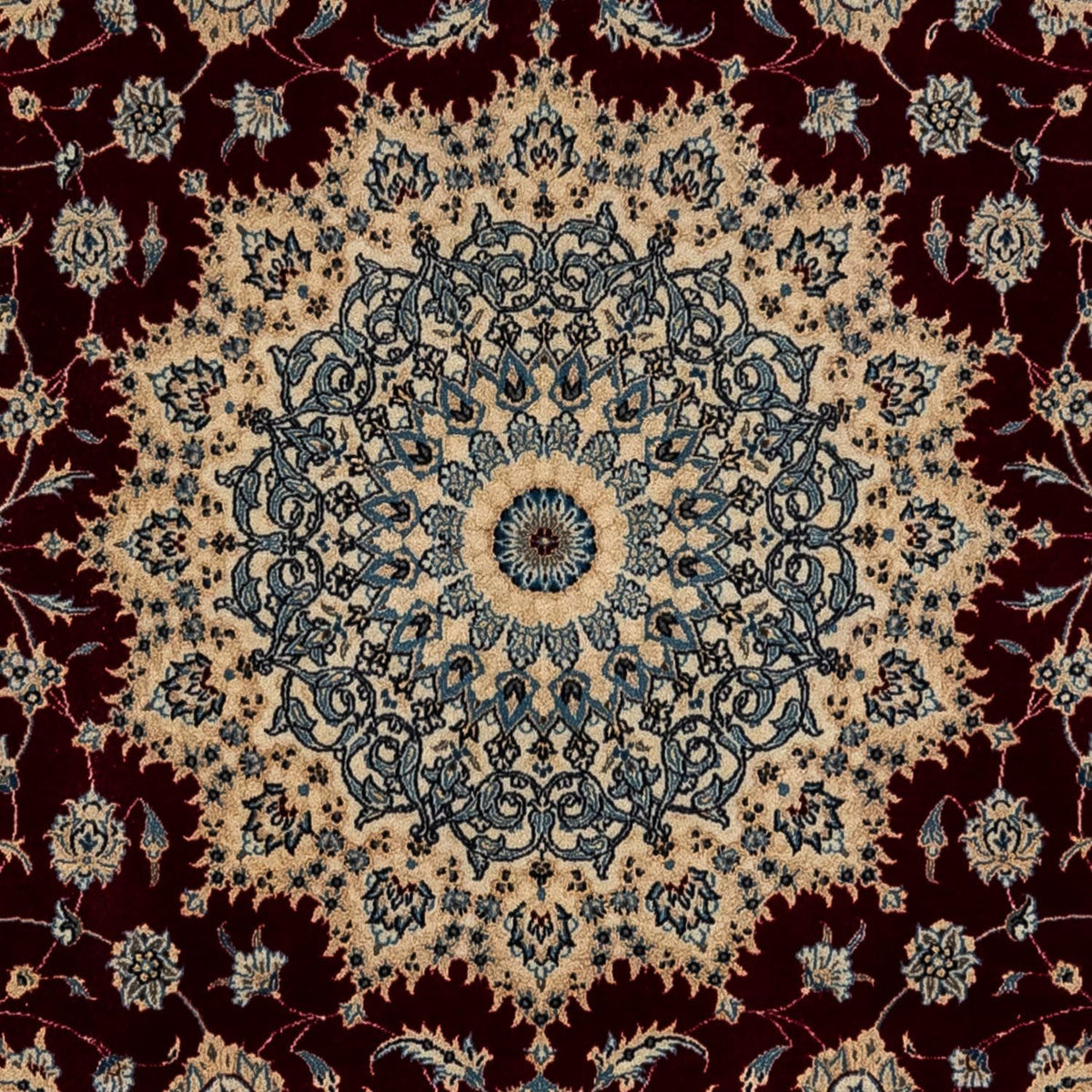 Persisk matta - Nain - Royal - 342 x 250 cm - mörkröd