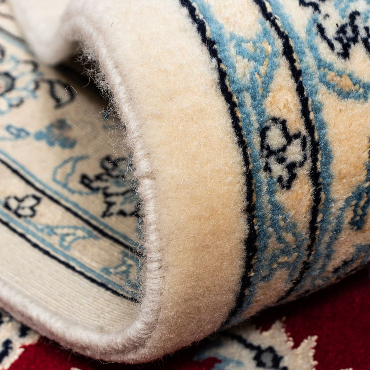 Persisk matta - Nain - Royal - 342 x 250 cm - mörkröd