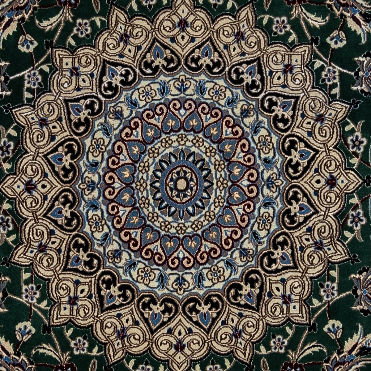 Persisk matta - Nain - Royal - 354 x 245 cm - mörkgrön