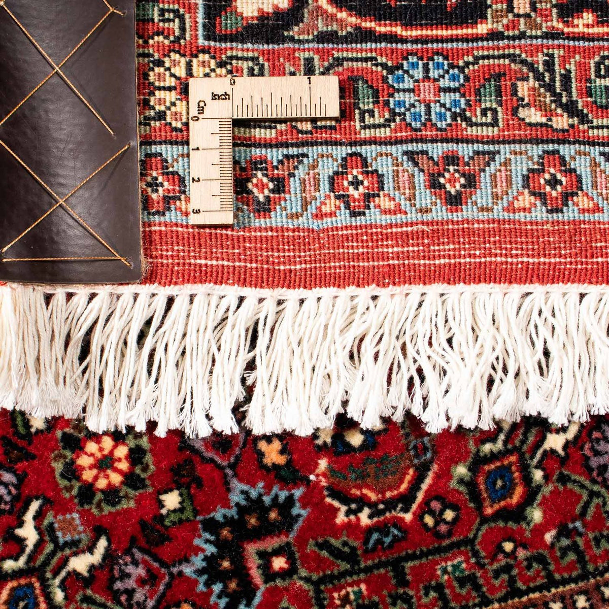 Persisk matta - Bijar - 245 x 172 cm - mörkröd