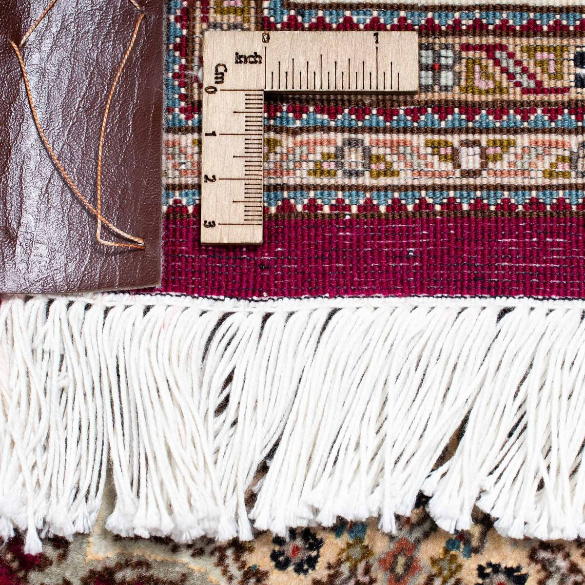 Persisk matta - Tabriz - 351 x 254 cm - mörkröd