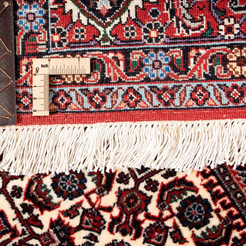 Persisk matta - Bijar - 241 x 170 cm - mörkröd