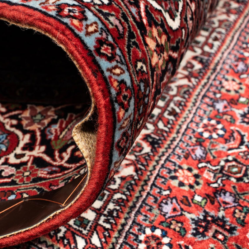 Persisk matta - Bijar - 254 x 174 cm - mörkröd