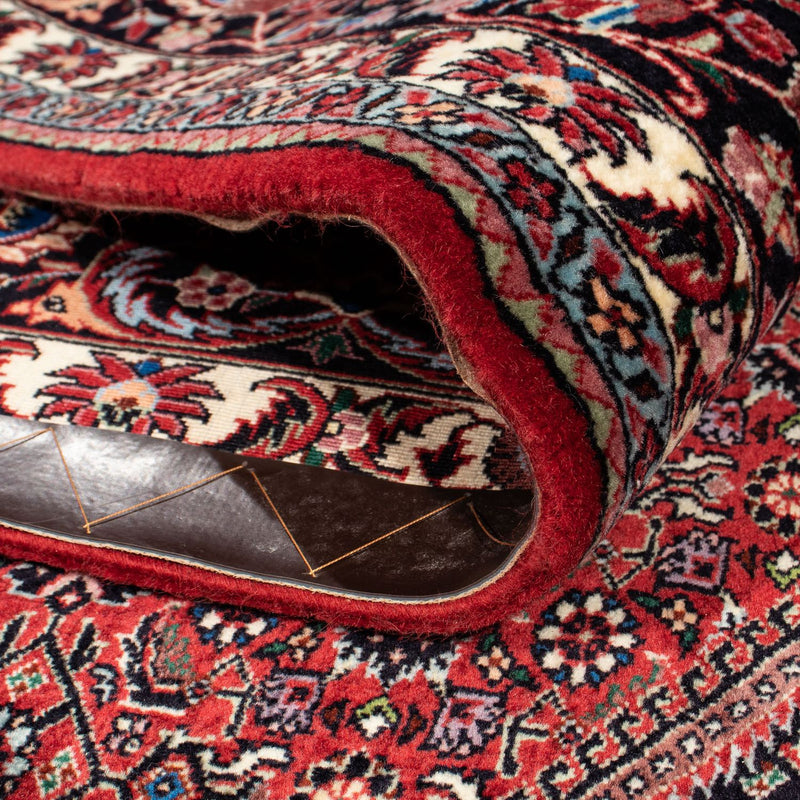 Persisk matta - Bijar - 305 x 203 cm - mörkröd