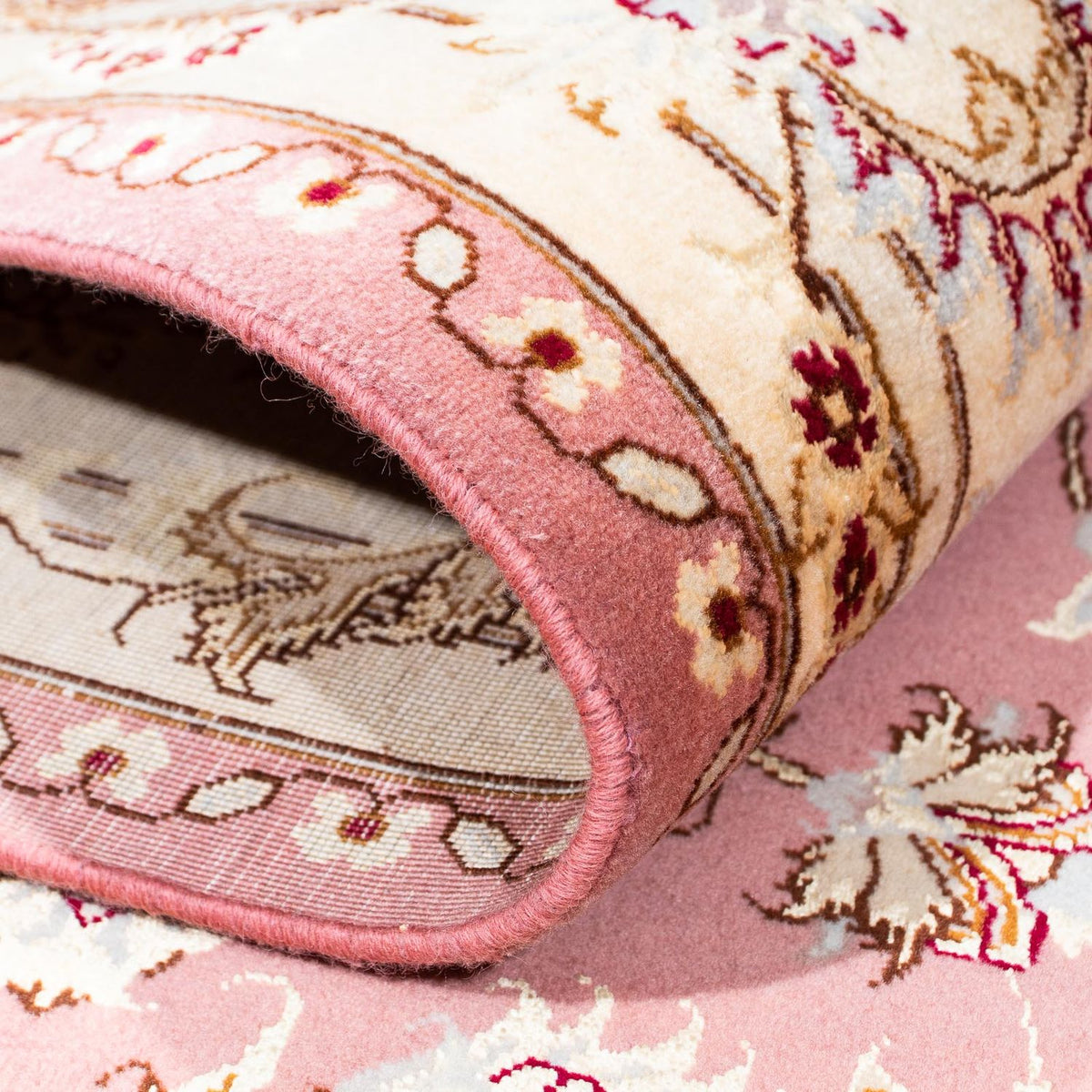 Persisk matta - Tabriz - Royal - 236 x 166 cm - rosa