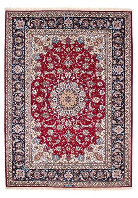 Persisk matta - Isfahan - Premium - 227 x 164 cm - mörkröd