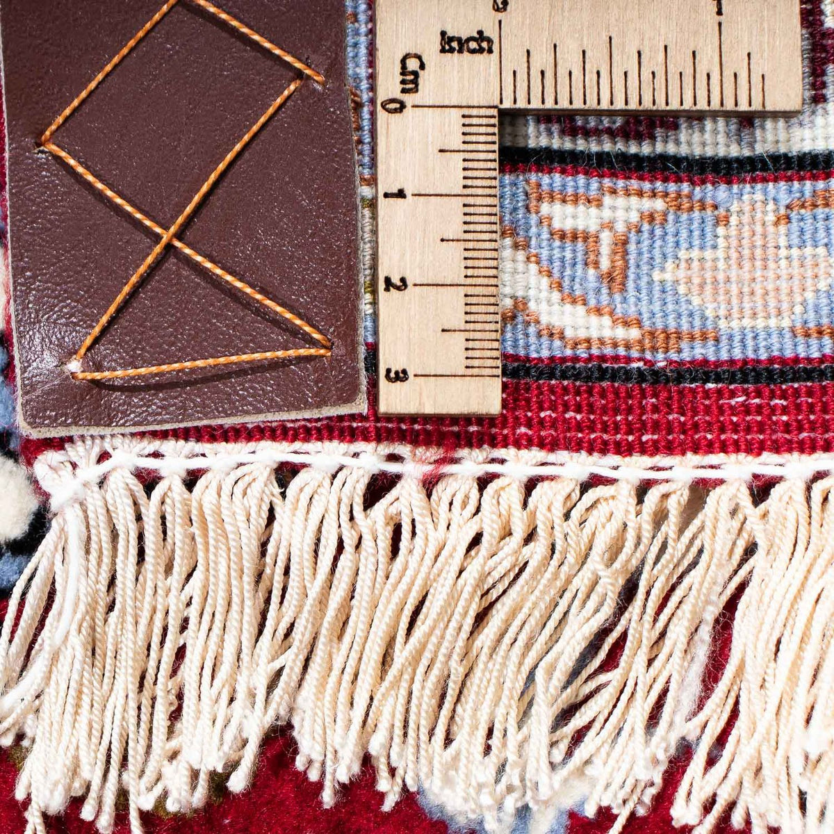 Persisk matta - Isfahan - Premium - 227 x 164 cm - mörkröd