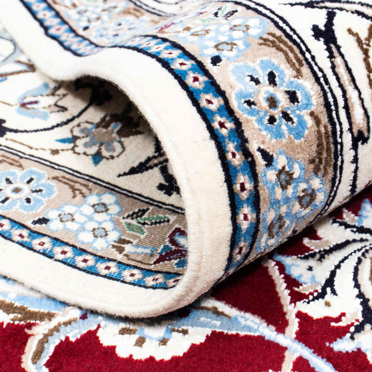 Persisk matta - Nain - Royal - 288 x 202 cm - mörkröd