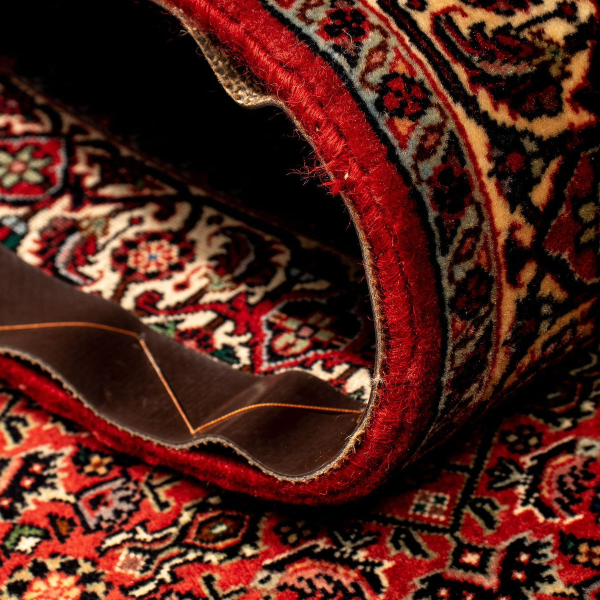 Runner Persisk matta - Bijar - 293 x 84 cm - mörkröd