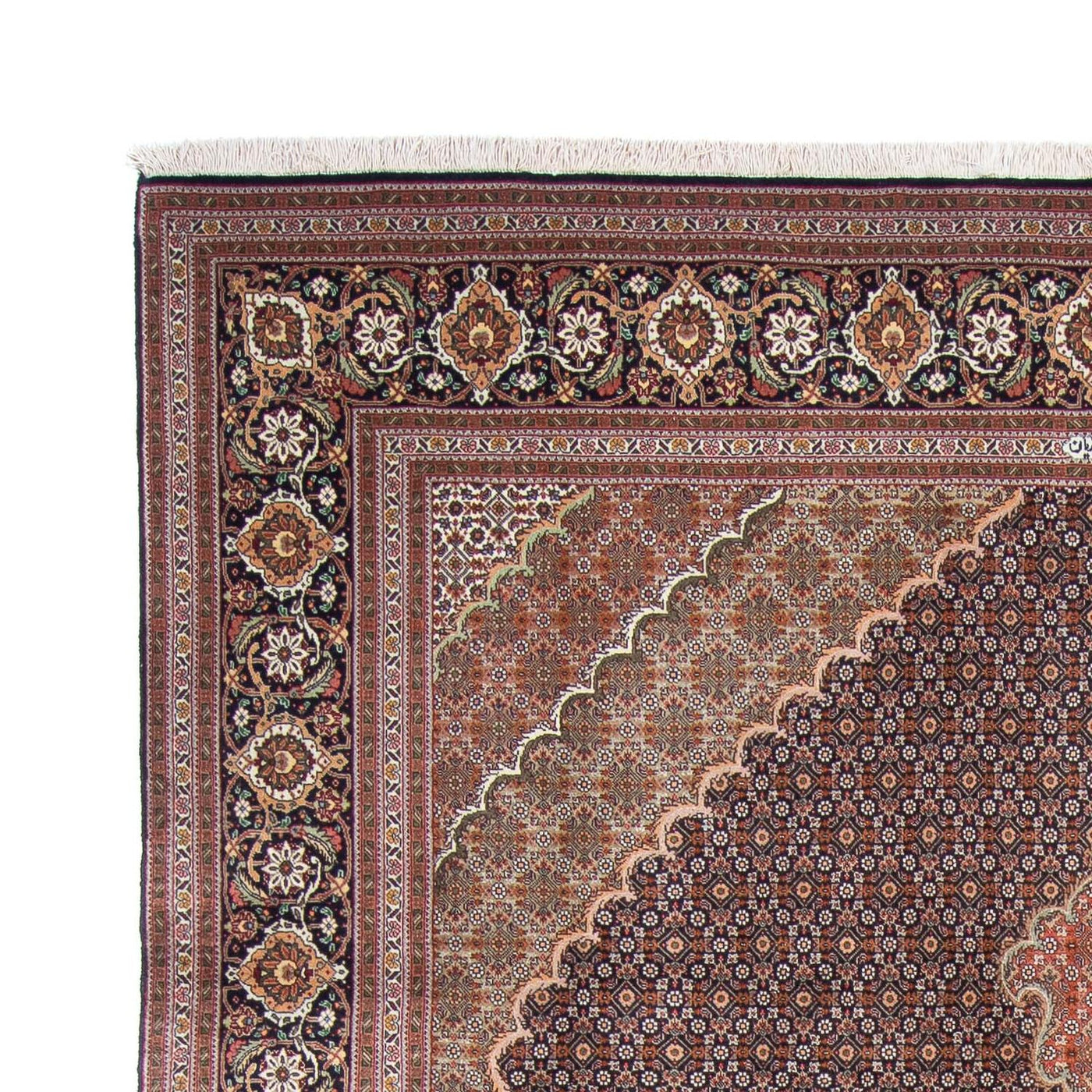 Persisk matta - Tabriz - 310 x 202 cm - mörkblå