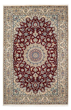 Persisk matta - Nain - Royal - 242 x 155 cm - mörkröd