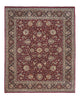 Vintage matta - 305 x 244 cm - mörkröd