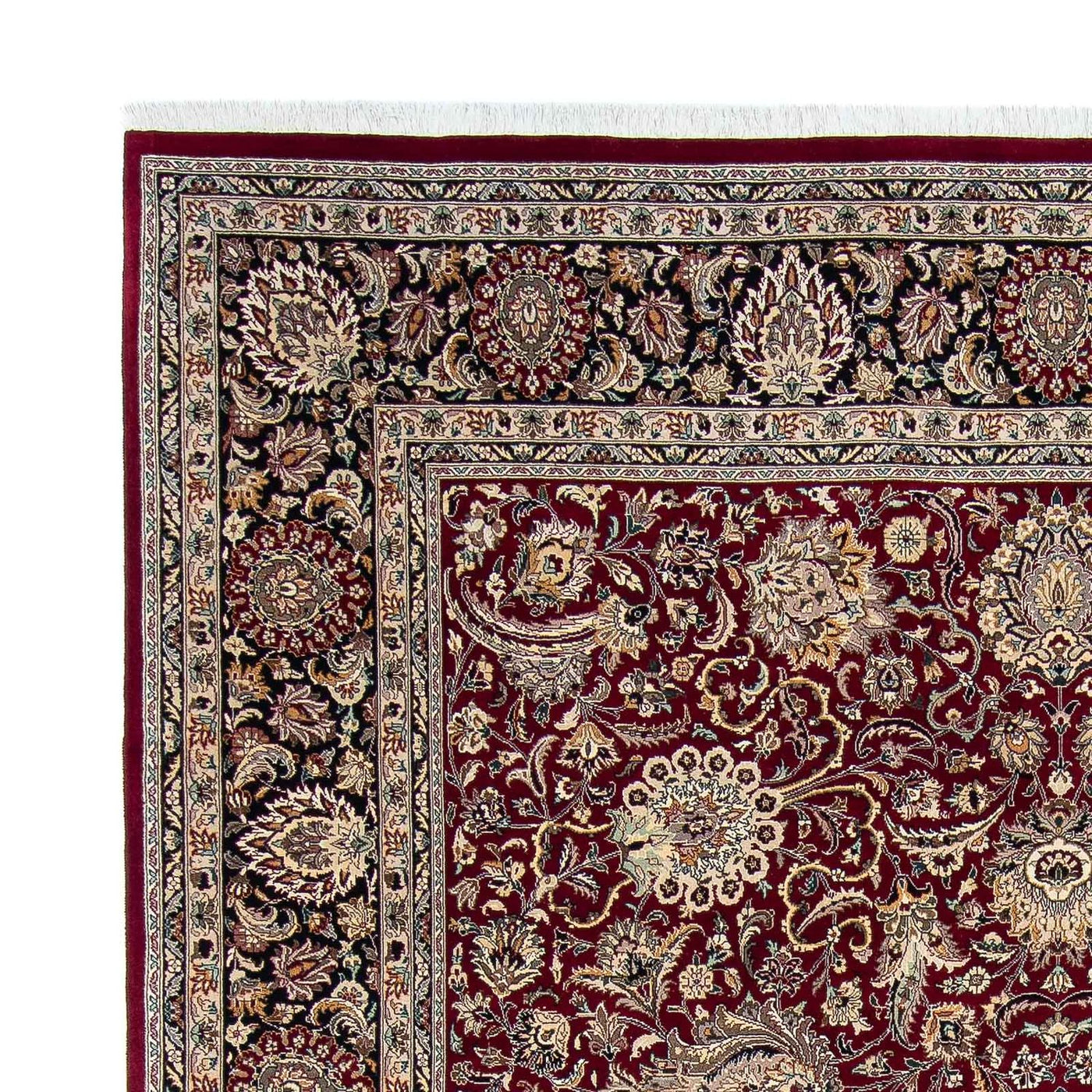 Vintage matta - 305 x 244 cm - mörkröd