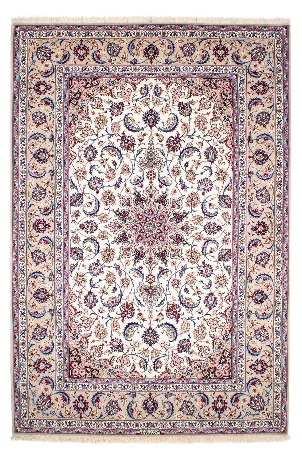 Persisk matta - Isfahan - Premium - 243 x 162 cm - beige