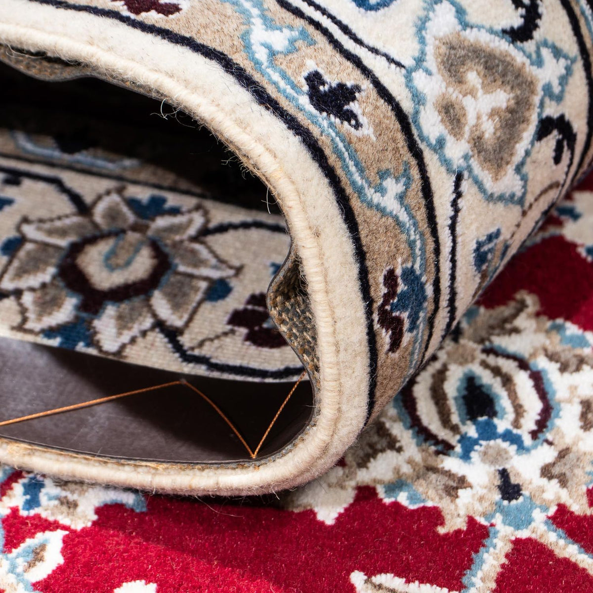 Persisk matta - Nain - Royal - 171 x 112 cm - mörkröd