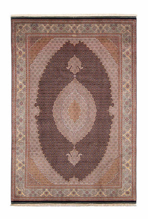 Persisk matta - Tabriz - 298 x 198 cm - ljusbrun