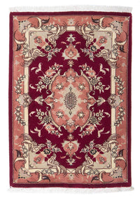 Persisk matta - Tabriz - Royal - 85 x 61 cm - mörkröd