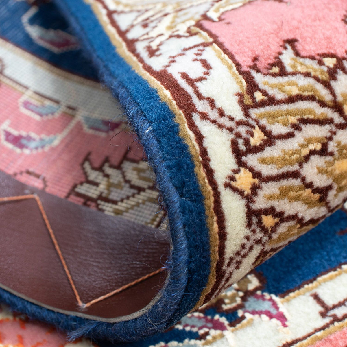 Persisk matta - Tabriz - Royal - 82 x 58 cm - mörkblå