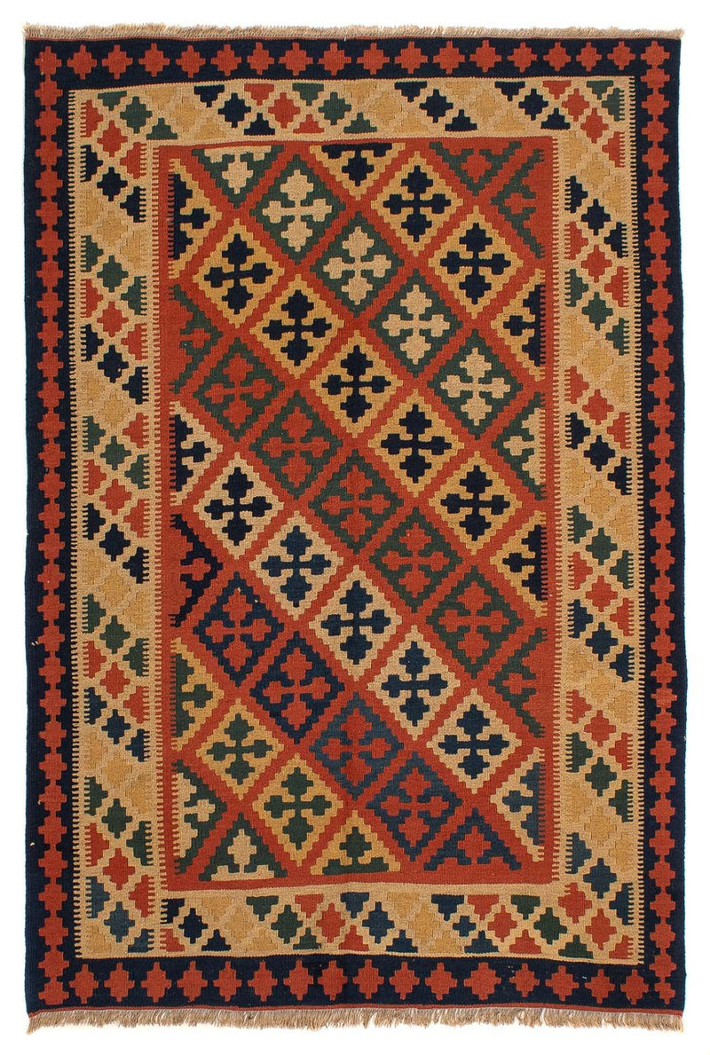 Kelim Carpet - orientalisk matta - 200 x 154 cm - brun