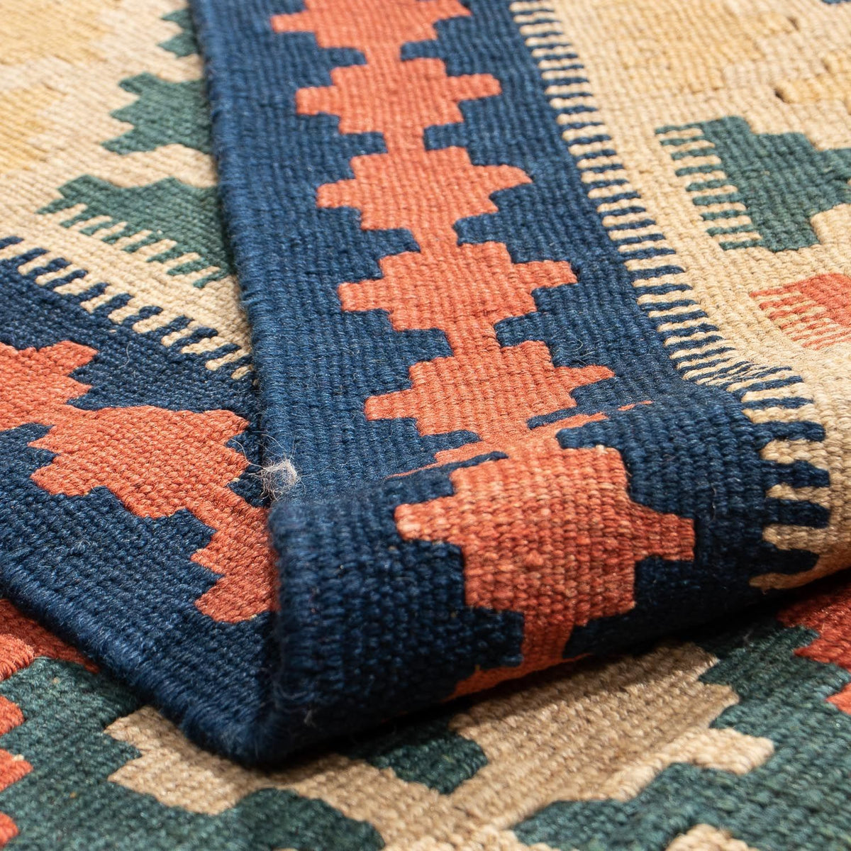 Kelim Carpet - orientalisk matta - 200 x 154 cm - brun