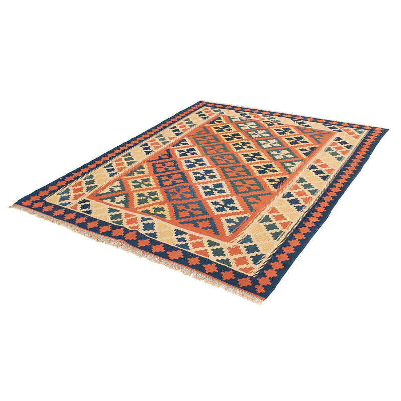 Kelim Carpet - orientalisk matta - 200 x 154 cm - brun