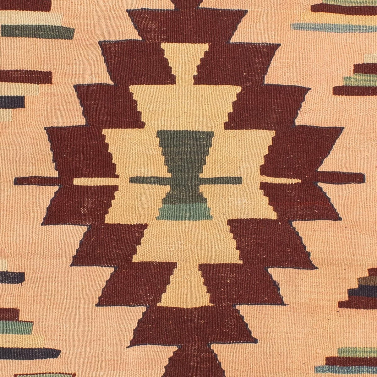 Kelim Carpet - orientalisk matta - 158 x 120 cm - ljusbrun