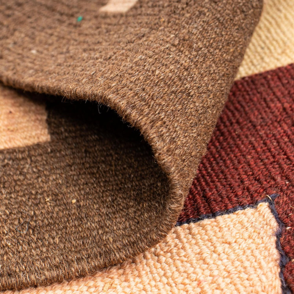 Kelim Carpet - orientalisk matta - 158 x 120 cm - ljusbrun