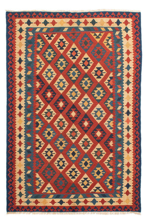 Kelim Carpet - orientalisk matta - 221 x 152 cm - flerfärgad