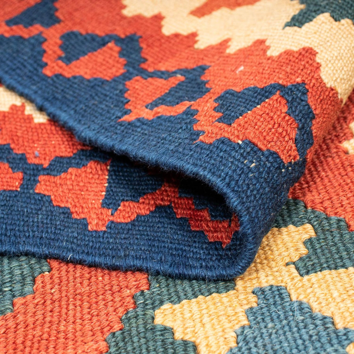 Kelim Carpet - orientalisk matta - 221 x 152 cm - flerfärgad