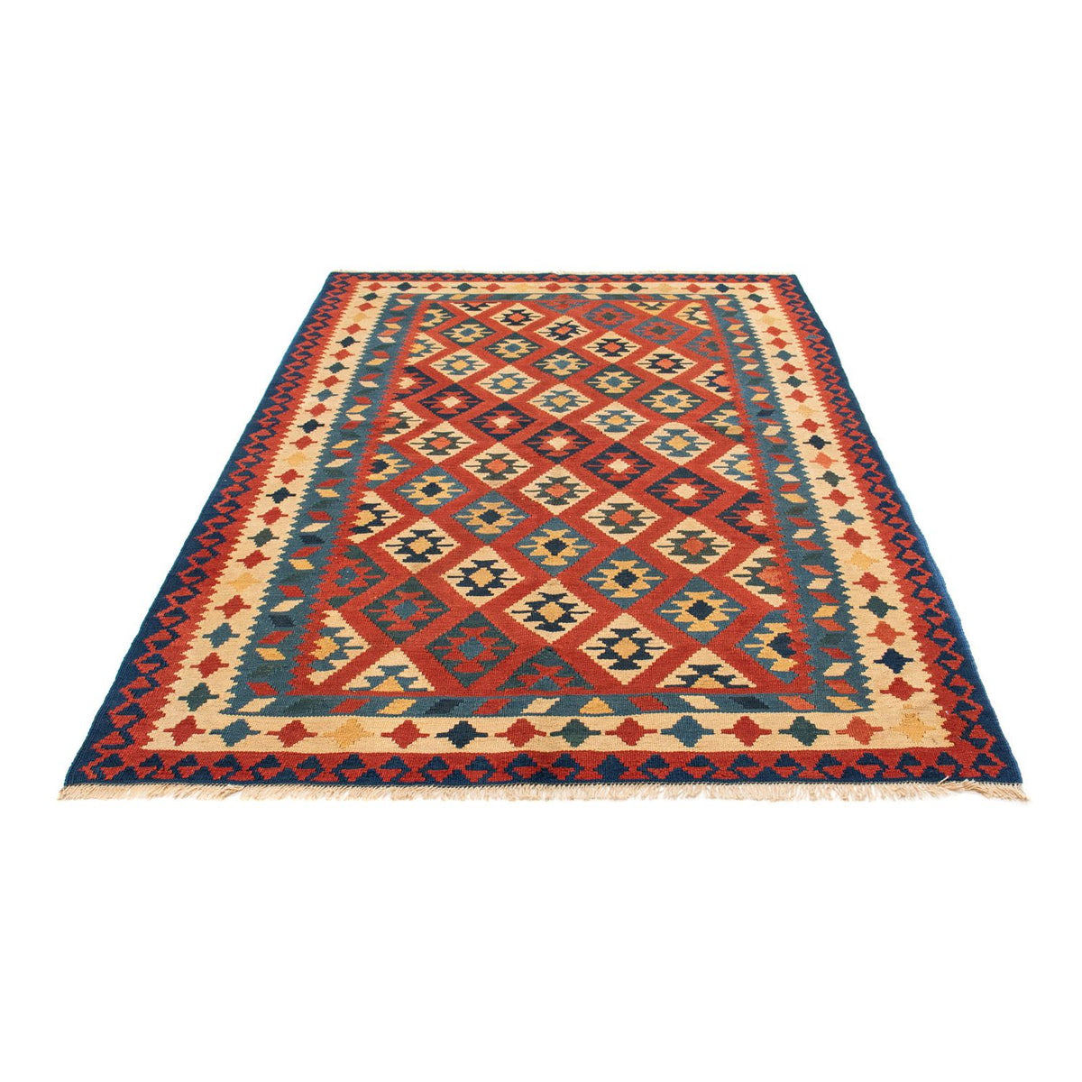 Kelim Carpet - orientalisk matta - 221 x 152 cm - flerfärgad