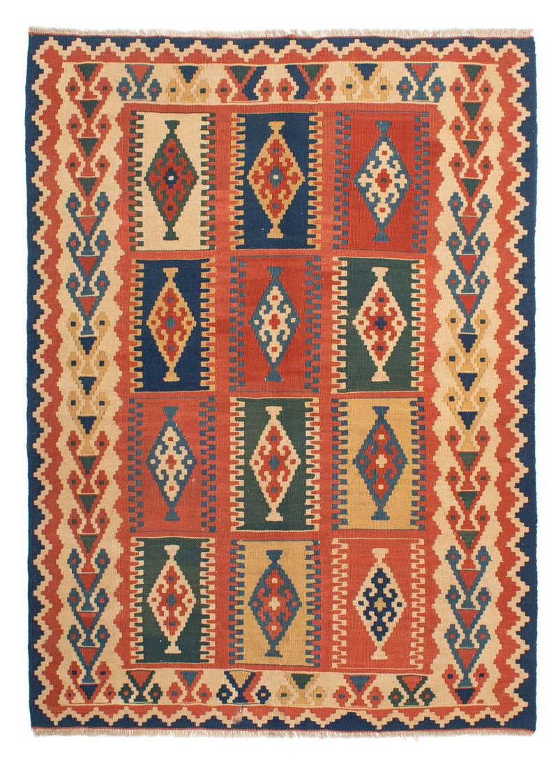 Kelim Carpet - orientalisk matta - 215 x 163 cm - flerfärgad