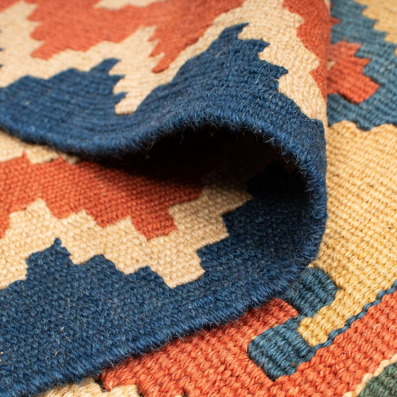 Kelim Carpet - orientalisk matta - 215 x 163 cm - flerfärgad