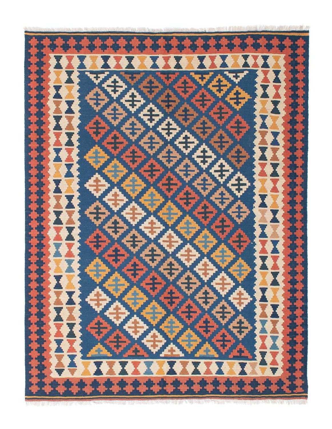 Kelim Carpet - orientalisk matta - 200 x 155 cm - flerfärgad