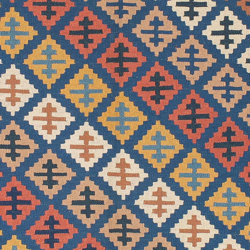 Kelim Carpet - orientalisk matta - 200 x 155 cm - flerfärgad