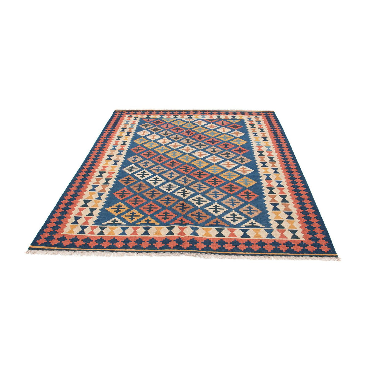 Kelim Carpet - orientalisk matta - 200 x 155 cm - flerfärgad