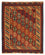 Kelim Carpet - orientalisk matta - 181 x 155 cm - mörkröd
