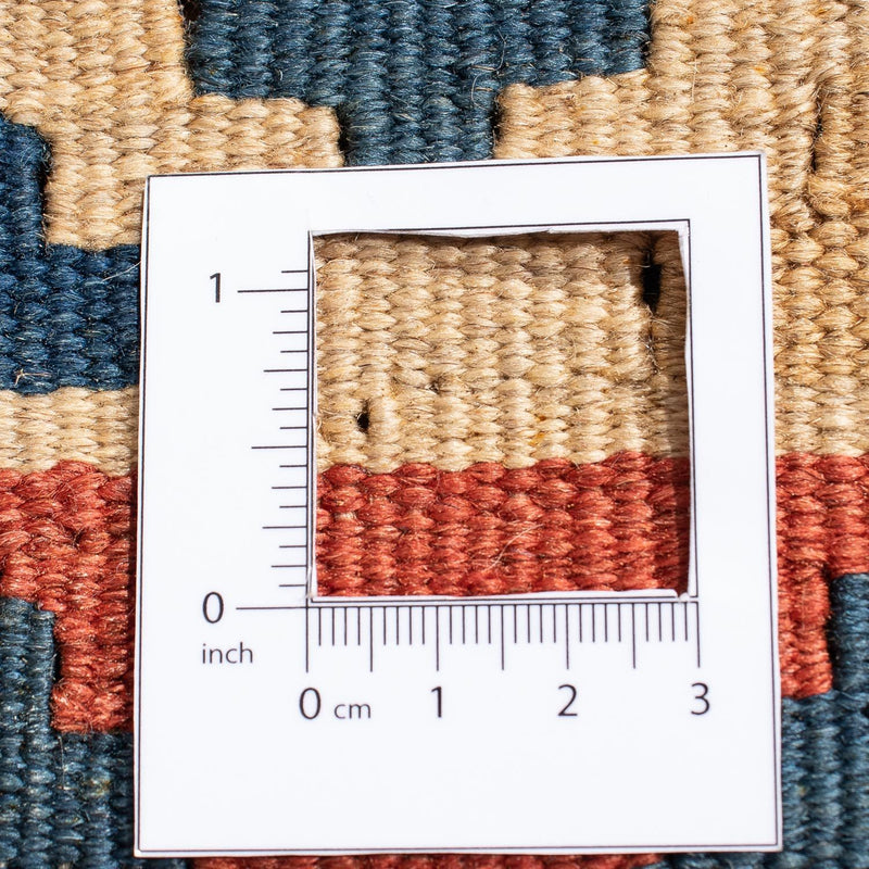 Kelim Carpet - orientalisk matta - 181 x 155 cm - mörkröd