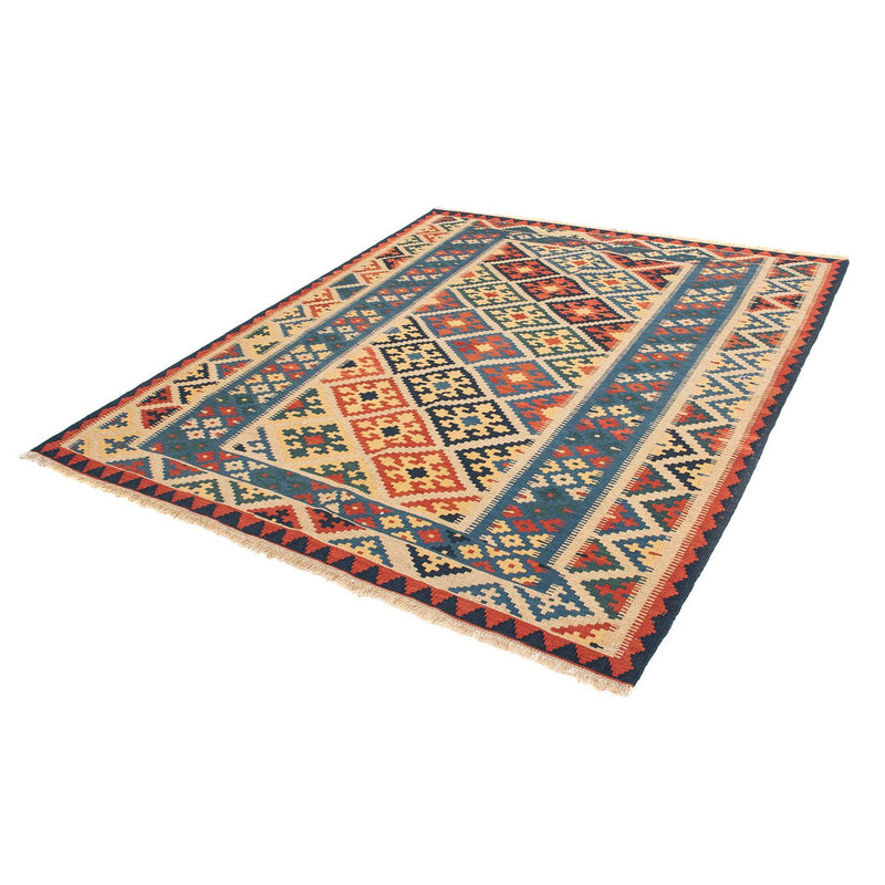 Kelim Carpet - orientalisk matta - 203 x 158 cm - flerfärgad