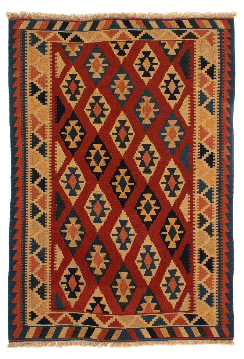 Kelim Carpet - orientalisk matta - 200 x 153 cm - rost